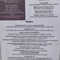 Menu March 2025  at The Buck Hotel in Reeth