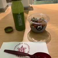 Smoothie and chia pudding at HKG - Pret A Manger - T1 in Outlying Islands