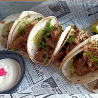 Delicious taco's at Hustle n' Flow Eatery in San Pedro De Alcantara