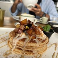 These pancakes were incorrectly labelled as vegan on the menu😒😭  at Hustle n' Flow Eatery in San Pedro De Alcantara