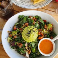 Vegan salad at Hustle n' Flow Eatery in San Pedro De Alcantara