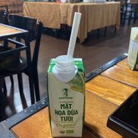 Coconut flower blossom drink  at Tam An Lac - Hoan Kiem in Hanoi