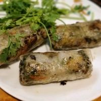 delicious spring rolls full of goodies. not just noodle at Tam An Lac - Hoan Kiem in Hanoi
