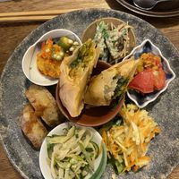 Our set meal   at Hobodo Cafe in Kyoto