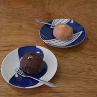 Red bean and peanut dessert 02 at Hobodo Cafe in Kyoto