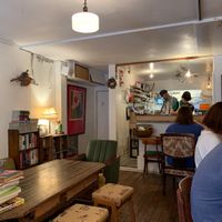 Interior at Hobodo Cafe in Kyoto