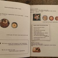 Daily lunch. Rice, soup + 7 kinds of vegetables  at Hobodo Cafe in Kyoto