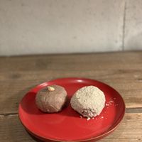 Ohagi at Hobodo Cafe in Kyoto