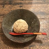 Ohagi at Hobodo Cafe in Kyoto