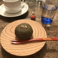 Ohagi at Hobodo Cafe in Kyoto