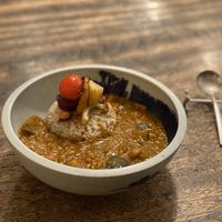 Curri + arroz at Hobodo Cafe in Kyoto