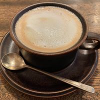 Soy coffee at Hobodo Cafe in Kyoto