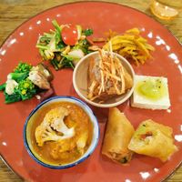 Set lunch at Hobodo Cafe in Kyoto