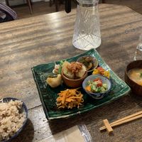 Lunch set at Hobodo Cafe in Kyoto