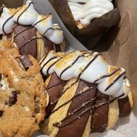 s’mores cookie, s’mores croissant, and monkey bread  at Sprouted Oven in Abbotsford