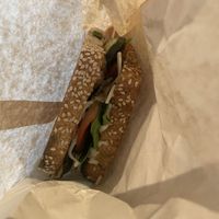 Pesto sandwich  at Sprouted Oven in Abbotsford