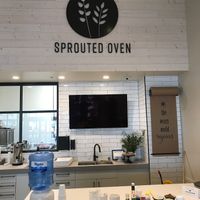 Part of the cafe at Sprouted Oven in Abbotsford