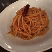 Spaghetti arrabiata  at Cafe La Boheme - Odaiba in Tokyo
