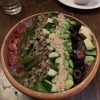 Vegan Tofu salad (this is much bigger than it looks)  at Cafe La Boheme - Odaiba in Tokyo
