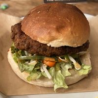Korean BBQ Seitan Burger  at The Railway Pub & Kitchen in Ringwood