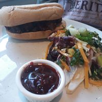 Aubergine roll at The Royal Oak in Orpington