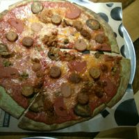 ? Vegan pizza. at Yolo Pizza in Valencia