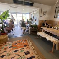Seating inside   at St Kew Farm Shop & Cafe in Bodmin
