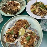 Fake duck pancakes   at Eden Bistro in Warsaw