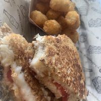 Vegan cheese and tomato   at The Grilled Cheeserie in Nashville