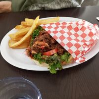 Hubby got the gyro he LOVED it, says its by far the best gyro meat he's had !!! at Vegelicious in Nashville