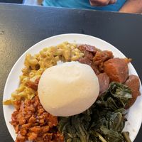 Soul food platter  at Vegelicious in Nashville