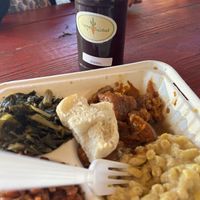 Soul food plate. Started eating before I remembered to snap a pic.   at Vegelicious in Nashville
