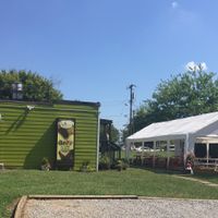 Lovely outdoor seating at Vegelicious in Nashville