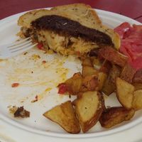 Vegan reuben sandwich.  It beats the flavor of a traditional Reuben.  ☺ at Vegelicious in Nashville