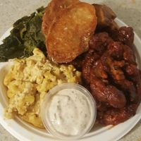 SoulChik Plate
Hot or Fried Chicken, Mac, Greens, Home Fries, Ranch, Dinner Roll at Vegelicious in Nashville