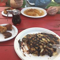 Chocolate lovers pancakes 😋😋😋 at Vegelicious in Nashville