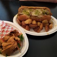 Gyro and Philly Cheesesteak. at Vegelicious in Nashville