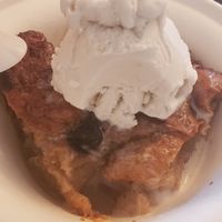 Bread pudding  at Vegelicious in Nashville