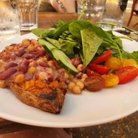 Sweet potato 'salad' at Amarre 69 in Barcelona