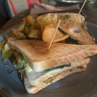 Sandwich club heura  at Amarre 69 in Barcelona