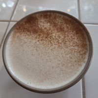 Chai latte at Rainbowls in Amsterdam