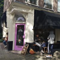 Outside at Rainbowls in Amsterdam