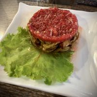 Egg plant and tomato dish  at Old Bukhara Restaurant in Bukhara