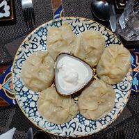 This is what two plates of Manti Look Like... at Old Bukhara Restaurant in Bukhara