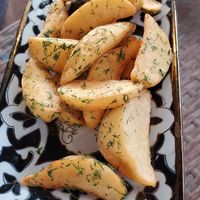 Village potatoes at Old Bukhara Restaurant in Bukhara