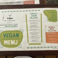 Separate began menu is always helpful!! at Toro Latin GastroBar in Belgrade