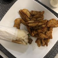 Shawarma at Juste Falafel in Montreal