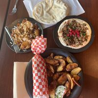   at Juste Falafel in Montreal