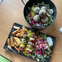   at Juste Falafel in Montreal