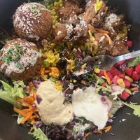   at Juste Falafel in Montreal